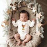 jelenčić, božić, božićna kolekcija, božićni bodi, dječji bodi, unikatni bodi, bodi s imenom, bodi početnica, poklon za bebe, poklon za novorođenče, unikatni pokloni, personalizirani pokloni