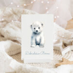 polarni medvjedić, božić, božićna kolekcija, božićni bodi, dječji bodi, unikatni bodi, bodi s imenom, bodi početnica, poklon za bebe, poklon za novorođenče, unikatni pokloni, personalizirani pokloni