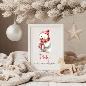 božić, božićni pokloni, personalizirani okvir za bebe, grafika za rođenje djeteta, personalizirani poster za rođenje djeteta, poster za rođenje djeteta, grafika s podatcima rođenja, posteri za dječju sobu, slika za dječju sobu, slika s podatcima rođenja
