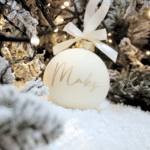 Božićna kuglica, Personalizirana božićna kuglica, Božićni poklon za djecu, Božićni poklon za bebe, Kuglica s imenom, Poklon za prvi Božić, Unikatni božićni ukras Personalizirani blagdanski poklon , Djeca i bebe božićni ukrasi, Personalizirana božićna kuglica s imenom za bebu