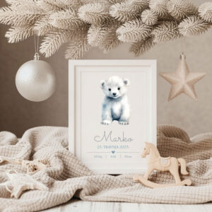 božić, božićni pokloni, personalizirani okvir za bebe, grafika za rođenje djeteta, personalizirani poster za rođenje djeteta, poster za rođenje djeteta, grafika s podatcima rođenja, posteri za dječju sobu, slika za dječju sobu, slika s podatcima rođenja