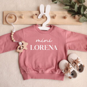 Personalizirani dječji pulover- roza, personalizirani pokloni, pokloni za bebe, poklon za babine, poklon za babinje, poklon za rođenje djeteta, najljepši poklon za bebe, najljepši poklon za rođenje djeteta