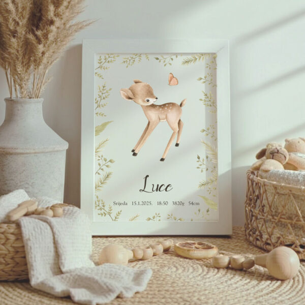 personalizirani okvir za bebe, grafika za rođenje djeteta, personalizirani poster za rođenje djeteta, poster za rođenje djeteta, grafika s podatcima rođenja, posteri za dječju sobu, slika za dječju sobu, slika s podatcima rođenja