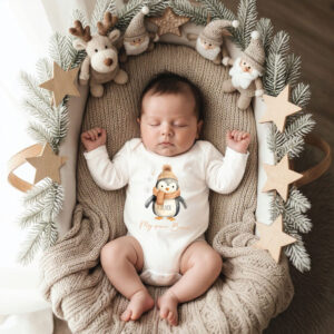 Moj prvi Božić, personalizirani bodi ,dječji bodi za Božić, poklon za novorođenče, božićni bodi, bodi s natpisom, poklon za dijete, božićni suvenir, dječja odjeća za Božić, unikatni poklon, novorođenče prvi Božić, božićni outfit za bebe personalizirani poklon božićna odjeća za bebe uspomenarski poklon