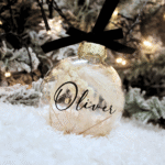 Personalizirani Božićni ukras - suho cvijeće - Slika 2